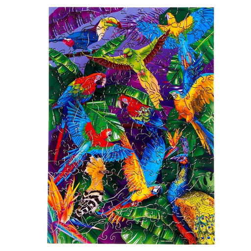 Пазл деревянный фигурный Тропическая сказка, сложный - Puzzle фото 11