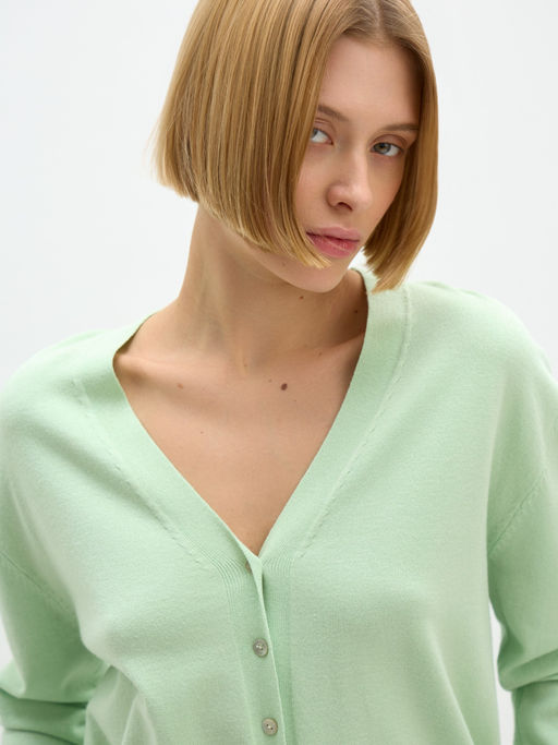 Conso/KCL 240717 - green apple Кардиган женский