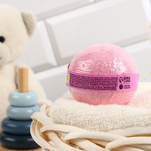 Детский Бомбочки для ванны с игрушкой внутри Которусалка, с персиковым ароматом, 130 г - Чистое счастье фото 2