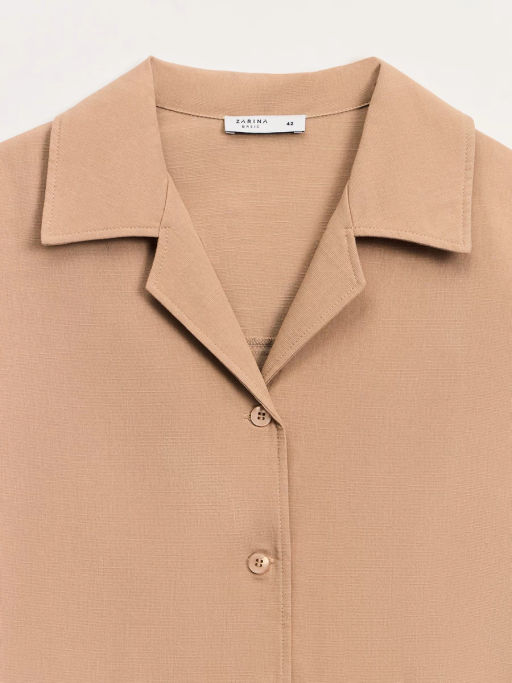 Блуза оверсайз из хлопка и вискозы ZR2605012010-63 / Zarina