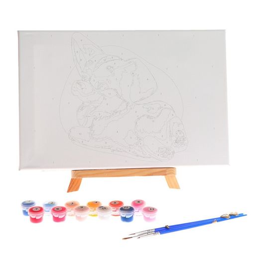 Картина по номерам на холсте с подрамником Малыш Корги 20х30 см - Школа талантов фото 4