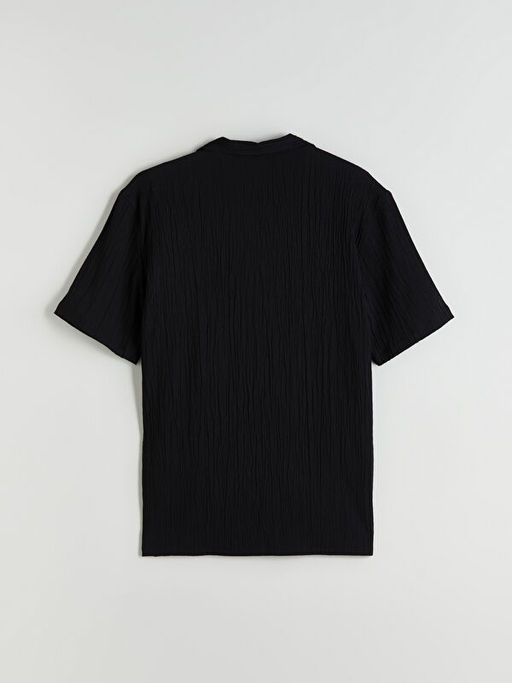 Regular Fit Resort Yaka K?sa Kollu Erkek G?mlek