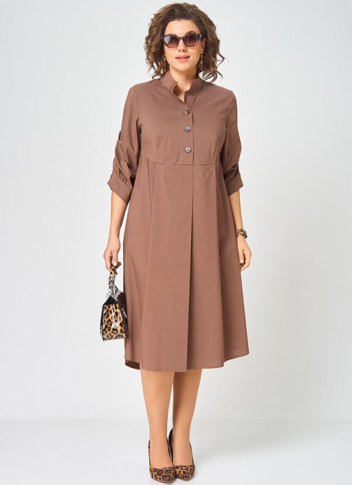 Платье EVA GRANT 7168 капучино