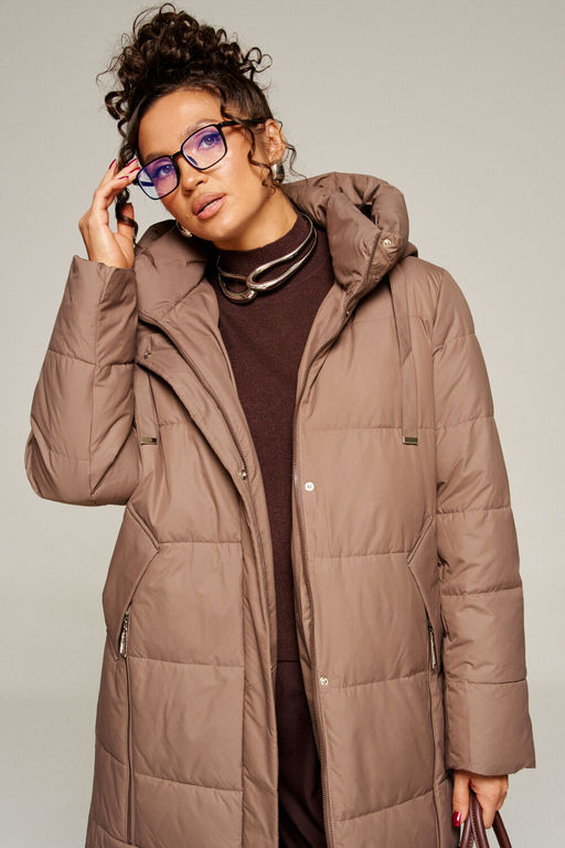 Пальто Beautiful Free 8022 какао