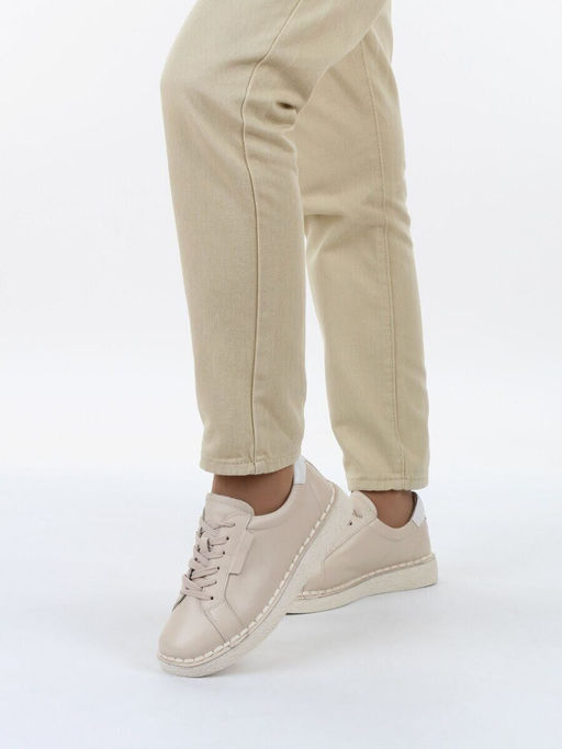 03-XKL22-033 BEIGE Полуботинки женские (натуральная кожа)