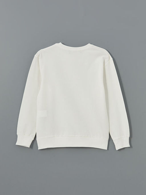 Bisiklet Yaka K?z ?ocuk Sweatshirt