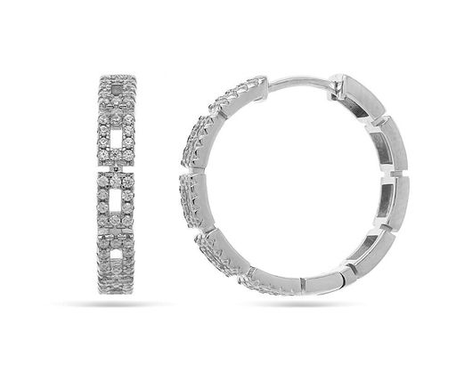 Серьги из серебра куб.циркон., МЦВА381