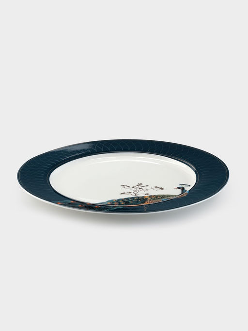Тарелка WY Royal bird, d=26.5 см, фарфор, синяя