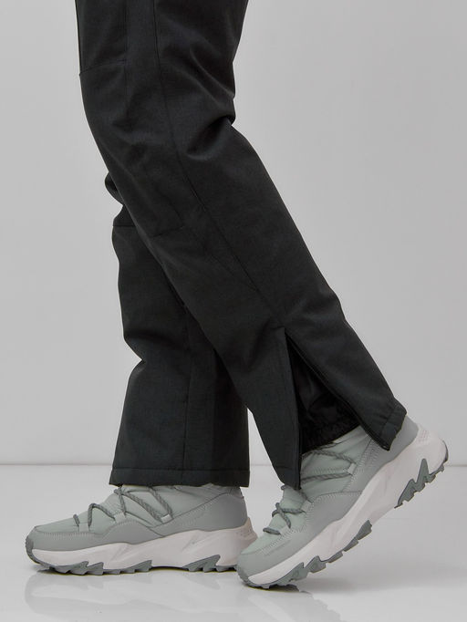 Брюки горнолыжные женские утепленные черного цвета 2111Ch