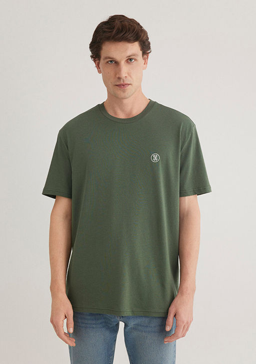 Mavi Logo Islemeli Yesil Basic Tisort  фото 4