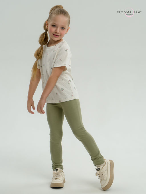 Костюм Мулан бордовые тюльпанчики-оливка - Sovalina фото 12