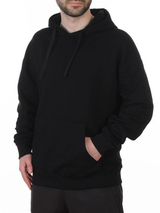 TLK-807 BLACK Толстовка мужская (85% хлопок, 15% полиэстер)