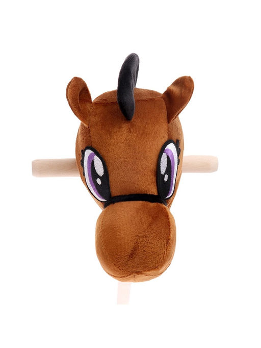 Мягкая игрушка Конь - скакун на палке, МИКС