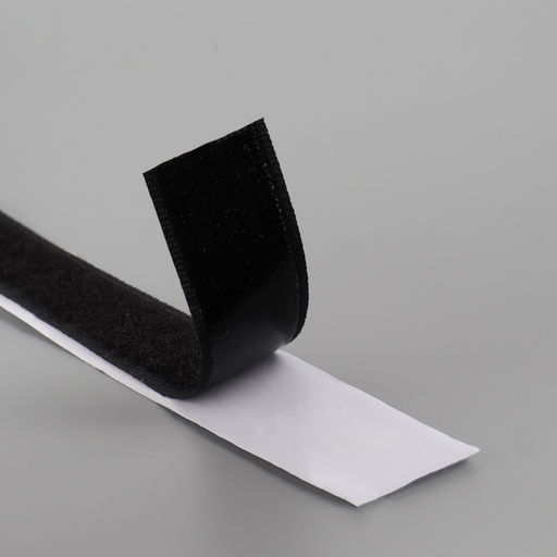 Липучка «Петля», на клеевой основе, 20 мм, 25±1 м, чёрная