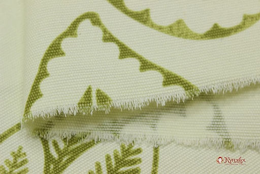 Интерьерный хлопок Тропический сад цв.светлый хаки, ш.1.5м, хлопок-100%, 240гр/м.кв - Купава фото 2