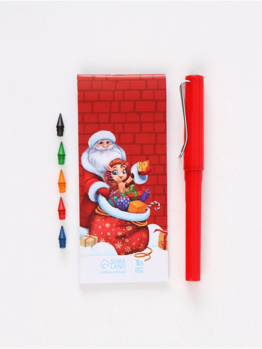 Подарочный набор новогодний, блокнот, вечный карандаш (сменные грифели) Дедушка