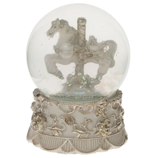 Фигурка декор в стекл шаре "Лошадка", D 6.5 см, L6,5 W6,5 H9 см, 2в.
