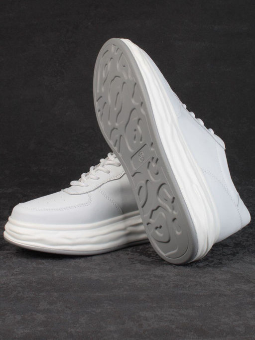 05-PDD181-1 WHITE Кроссовки женские (натуральная кожа) - Фабричный китай фото 15