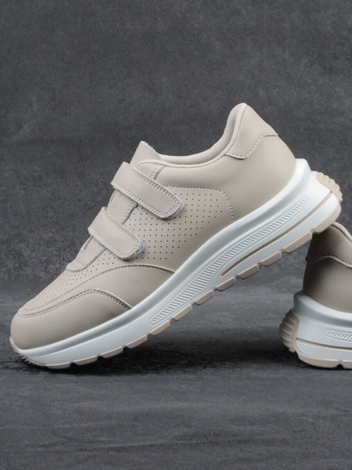 03-YH516-2 DK. BEIGE Кроссовки женские (натуральная кожа)