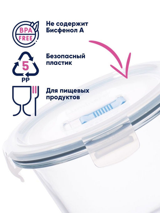 Набор контейнеров PUREBOX 4пр 2х420мл+840мл круглые + термосумка - Luminarc фото 12