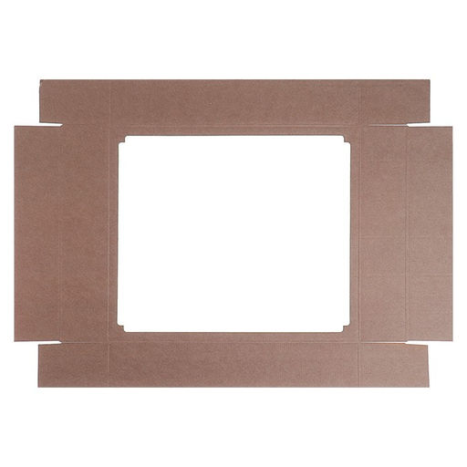 Цена за 5 шт. Коробка сборная без печати крышка-дно бурая с окном 37 х 32 х 7 см - Simaland фото 3