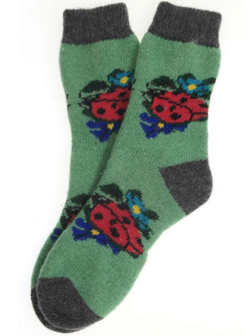 Носки женские "Божья коровка на цветке" 7490-1