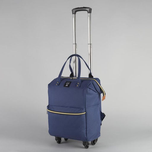Сумка-рюкзак 2 в 1 на колёсах 18, отдел на молнии, наружный карман, цвет синий - Simaland фото 2