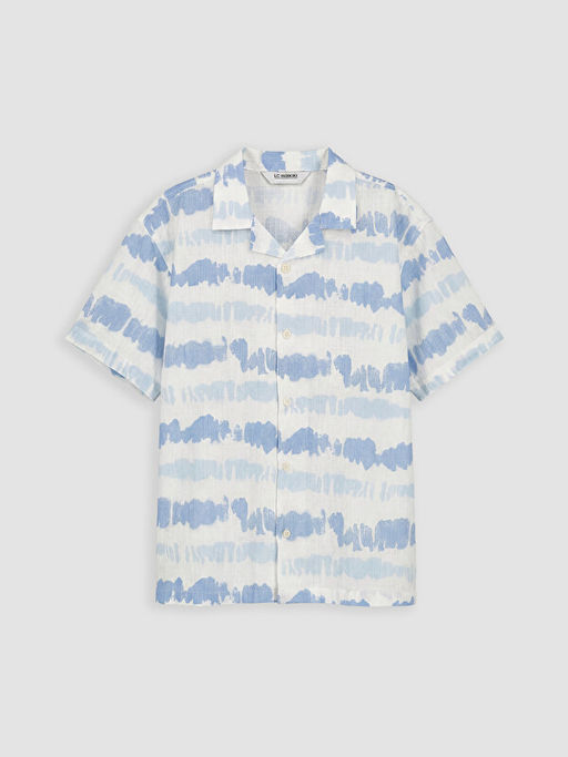Batik Desenli Poplin Erkek ?ocuk G?mlek