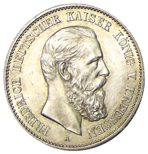 2 марки 1888 года A Германия (Пруссия)
