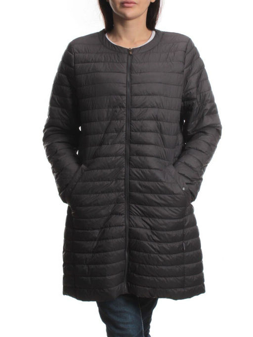 K-528 DK. GRAY Куртка демисезонная стеганая женская (70 гр. холлофайбер) - Fashion фото 3