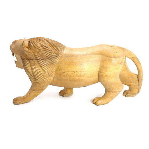 Статуэтка из дерева Лев символ власти, роскоши, защиты и стабильности 14см-31см - Сандаловый дом фото 2