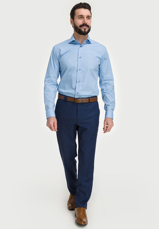 Сорочка мужская длинный рукав GREG 220/139/BL/Z