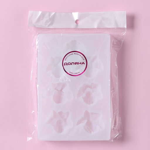 Молд Доляна «Ангелочки», силикон, 12.5×8.5×1.5 см, 7 ячеек (3×3.5 см), цвет белый