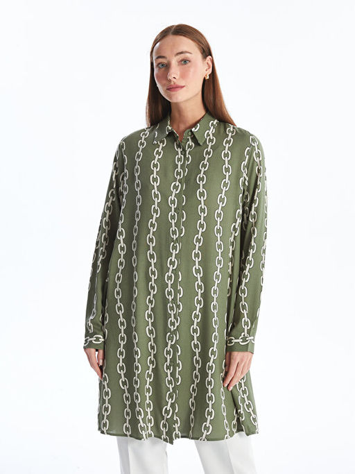 Desenli Kad?n G?mlek Tunik