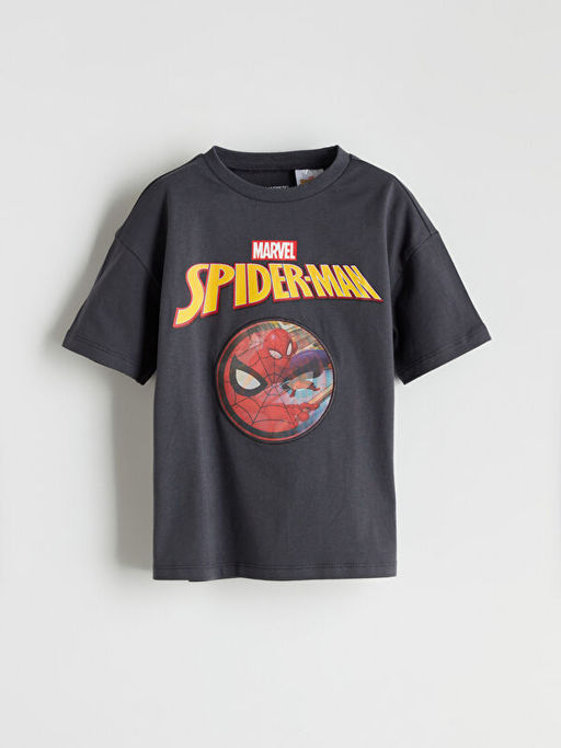 Spider-Man Bask?l? Erkek ?ocuk Ti??rt