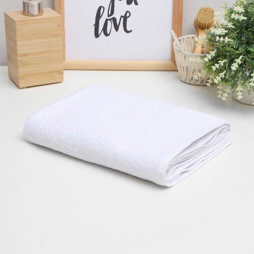 Полотенце махровое «Этель. Терри», 70×140 см, 100% хлопок, 430 г/м², белое