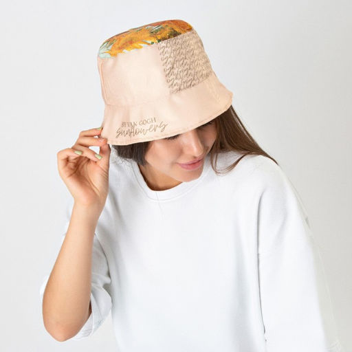 Панама Подсолнухи, цвет бежевый, 56-58 рр. - Overhat фото 4