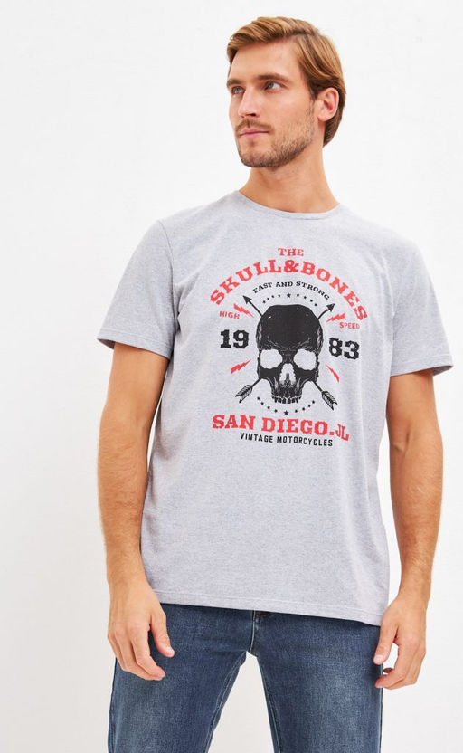 Футболка P211-06-255 grey melange - Primm фото 7