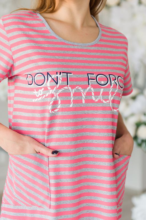 Туника женская из кулирки Smile розовый - Амадэль фото 5