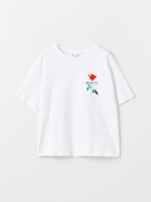 Bisiklet Yaka K?z ?ocuk Ti??rt