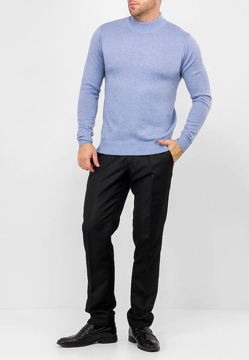 Джемпер мужской GREG G122-05427 (голубой фиолет м.)  фото 3