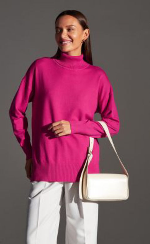 Водолазка F122-1507 fuchsia - Fine joyce фото 4