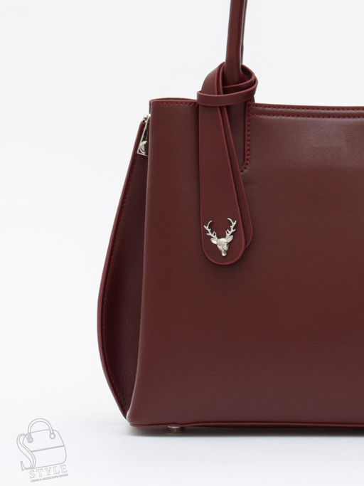 Сумка женская кожаная 1011M wine red Polina&Eiterou  фото 4