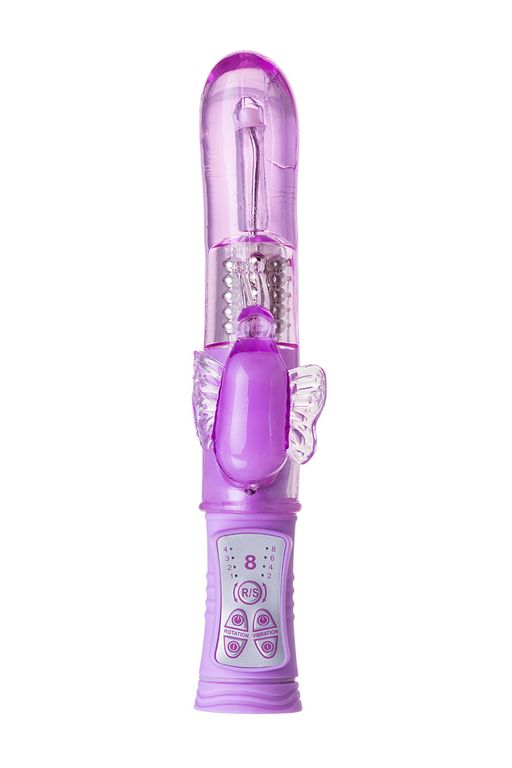 Вибратор с клиторальным стимулятором TOYFA A-Toys High-Tech fantasy, TPE, фиолетовый, 22,4 см