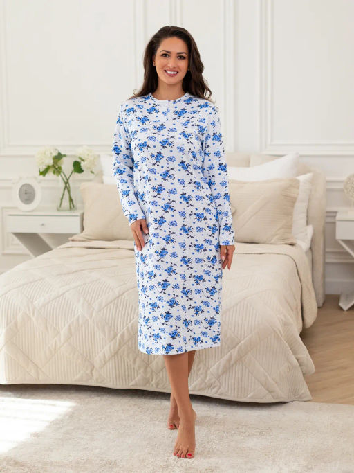 Сорочка женская Нина Голубой - Modamica фото 54