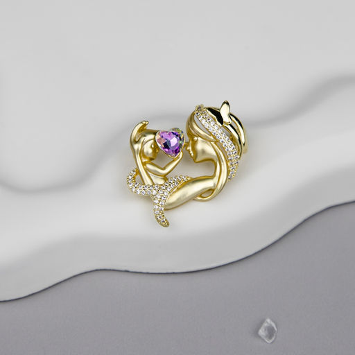 Брошь Арт. 3V-7438-Y - MyGemma фото 3