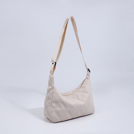 Сумка-мешок на молнии, цвет бежевый - Simaland фото 4