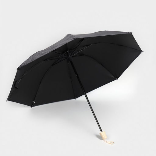 Зонт механический «Мелкая клетка», эпонж, 4 сложения, 8 спиц, R=48/55 см, d=96 см, МИКС