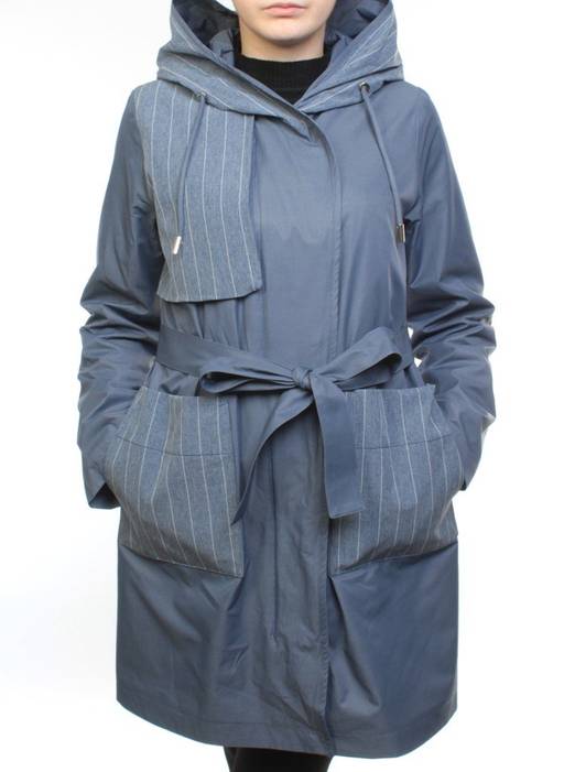 9016 GRAY/BLUE Ветровка женская (60% полиэстер, 40% хлопок) - Fashion фото 2