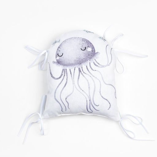 Бортики в кроватку Крошка Я Морские друзья (60х42см- 2шт, 30х42см- 4шт,30х30см- 4шт),100% хлопок  фото 6